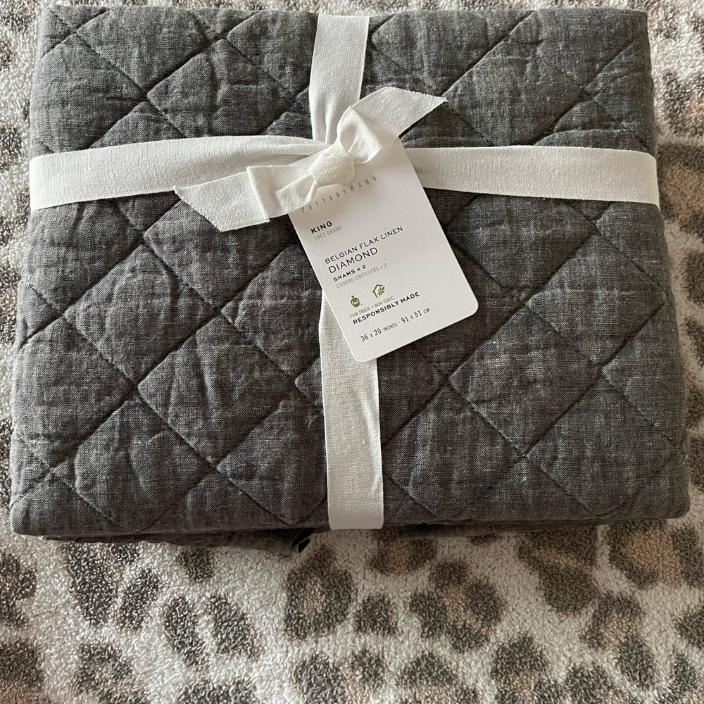 Linen king pillow shams